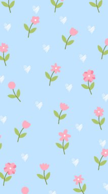 vektör çiçekli sorunsuz arka plan