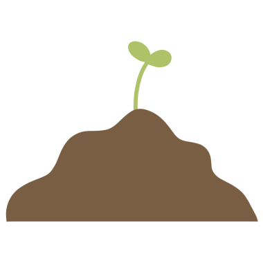 Bitki vektörü illüstrasyonlu toprak - bahçe teması