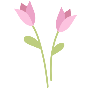 Beyaz arka planda pembe çiçekler ve yapraklar