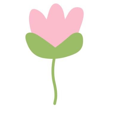 izole çiçek düz tasarım vektör çizimi