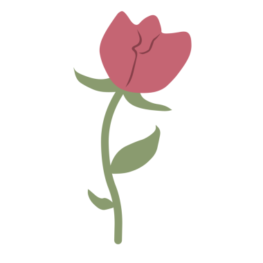 gül çiçeği dekoratif simgesi