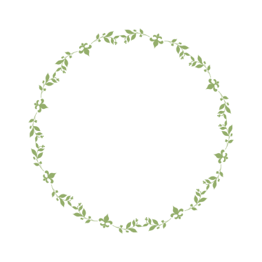 Yeşil yapraklı çerçeve. Çember çerçeve