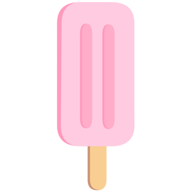 Dondurma ikonu, düz stil