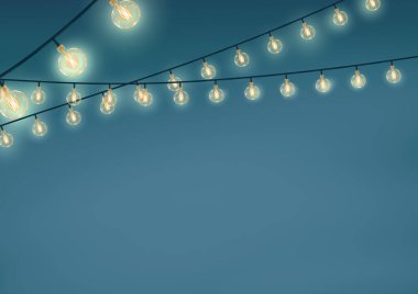 Mavi arka plan üzerinde çelenk