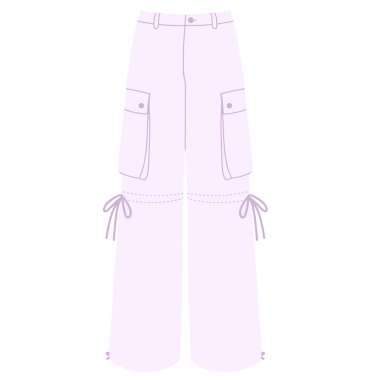 Kadın pantolon ikonu. Beyaz arkaplanda izole edilmiş web tasarımı için kadın pantolon vektör simgeleri çizgi filmi