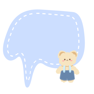 Tatlı yüzlü konuşma kabarcığı çizgi film karakteri