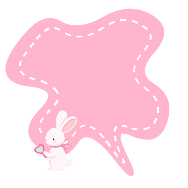 Büyük pembe kurdeleli pembe tavşancık ve mutlu Paskalya tebrik kartlı kelebek..