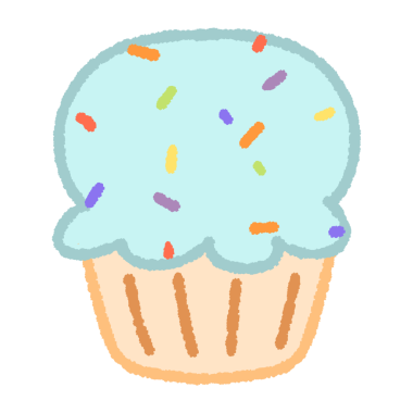 Doldurulmuş ana hatlarıyla tatlı ikonu