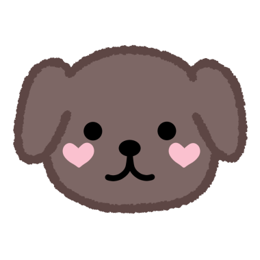 Sevimli çizgi köpek yürekleri. Vektör çizim