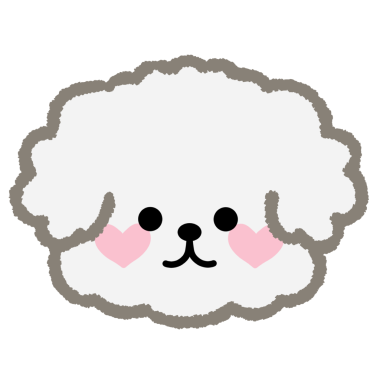 Tatlı beyaz çizgi film köpeğinin vektör çizimi