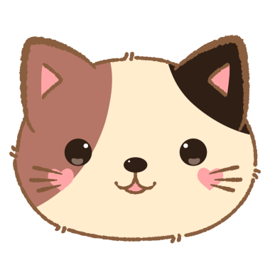 Büyük gözlü sevimli kedi, vektör çizimi.