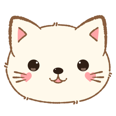 kedi yüz simgesi vektör illüstrasyonu