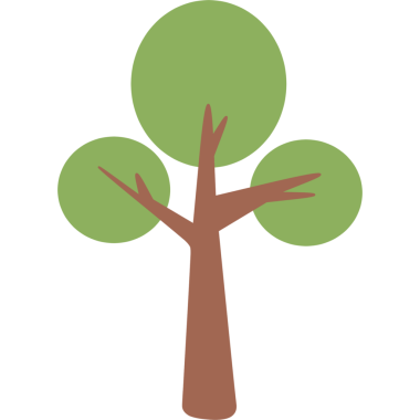 Ağaçlar. Web simgesi basit illüstrasyon