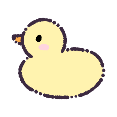 Çizgi film ördeğinin vektör çizimi