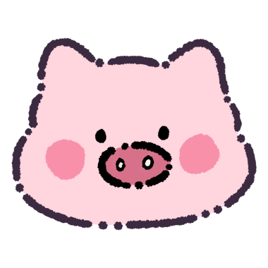 Çizgi film domuzunun vektör çizimi