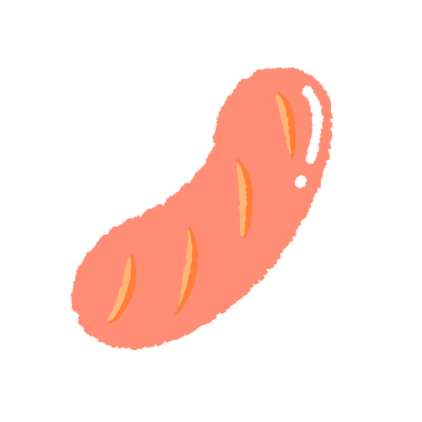 sıcak sosis simgesi vektör çizimi