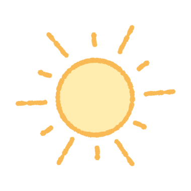 Güneş ikonu. vektör illüstrasyonu