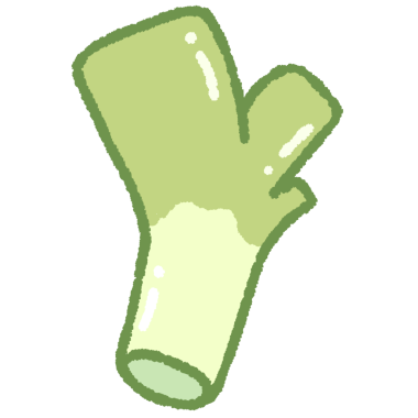 karikatür soğan yaprakları, pırasa vektör çizimi