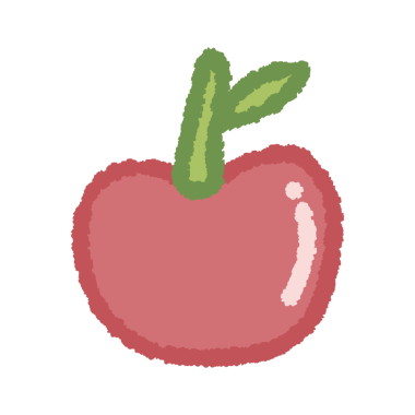 İzole elma meyve vektör tasarımı