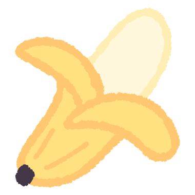 taze meyve muz illüstrasyonu 