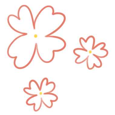 çiçek vektör simgesi, karalama illüstrasyonu 