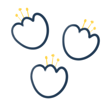 çiçek vektör simgesi, karalama illüstrasyonu 