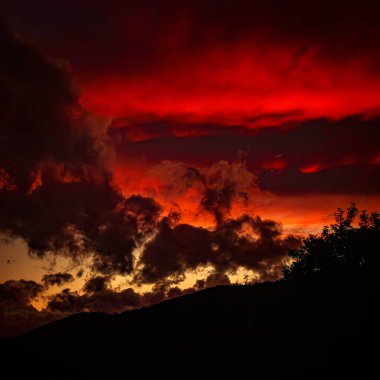 Dramatic clouds and sky clipart