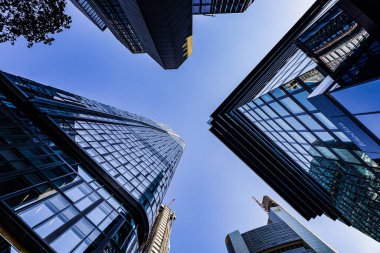 Hong Kong 'daki modern ofis binaları