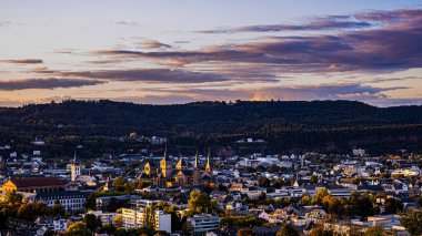 Almanya 'nın Trier şehrinin manzarası