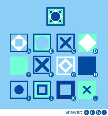 Eğitici mantık oyunu. Üstteki kartı yapmak için sekmeleri doğru sıraya koy.