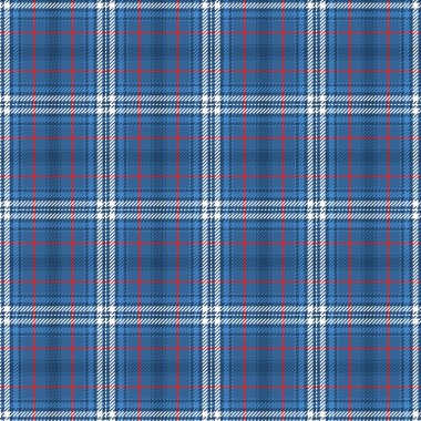 Kırmızı, beyaz ve mavi ekose ev dekorasyonu, yorgan ve giysi kumaşları veya kağıt ürünleri için mükemmel bir desen oluşturur..