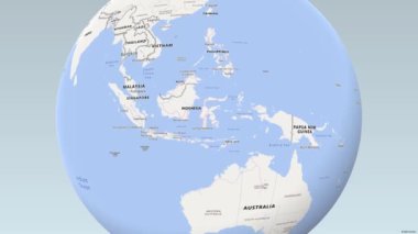 Dünya haritası Jakarta 'nın Dünya' daki yerini gösteriyor.