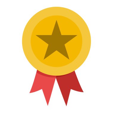 Yıldız ve kurdele ile altın madalya