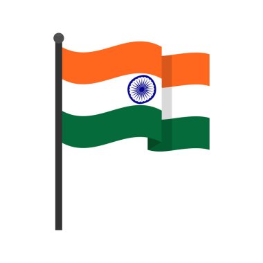 Bayrak direğinde dalgalanan Kızılderili bayrağı