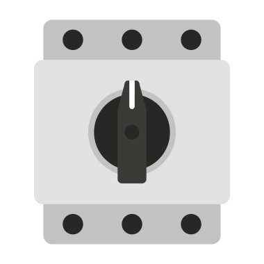 Şeffaf arkaplanda minimalist vektör simgesini değiştir. Elektrik şemaları, akıllı ev panelleri ve endüstriyel şemalar için biçimlendirilmiş kasa anahtarı