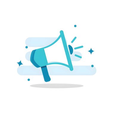 Bir megafonun vektör çizimi.