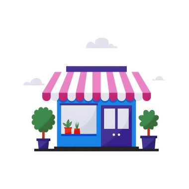 İllüstrasyon kaydet. Süper Shope illüstrasyonu. Shope.
