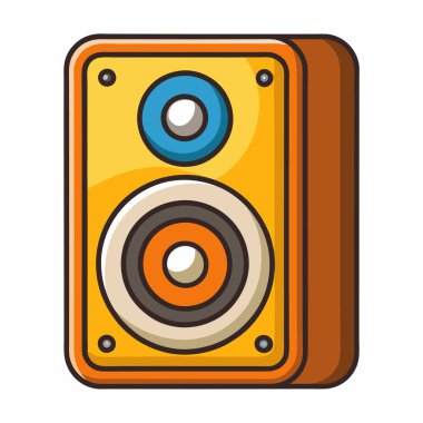 Beyaz arka plan üzerinde izole ses sistemi