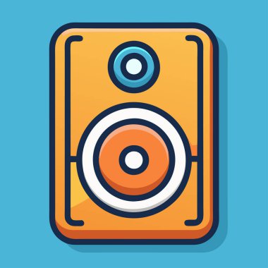 Beyaz arka plan üzerinde izole ses sistemi