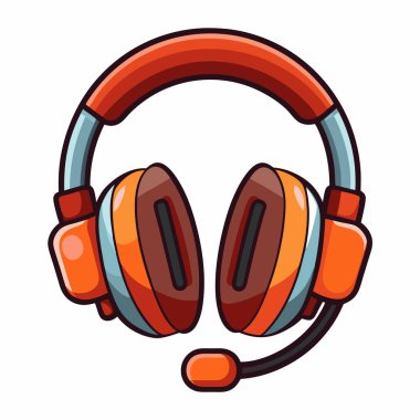 Kulaklık konsepti. Müzik ve şarkı dinlemek için aygıt