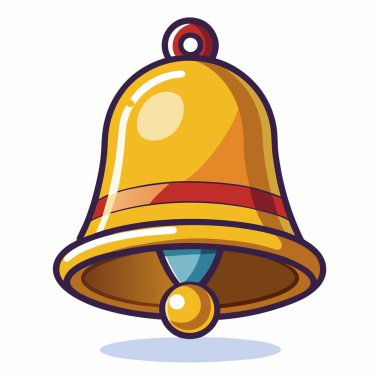 bildirim çanı simge çalma beyaz üzerinde 3D gerçekçi