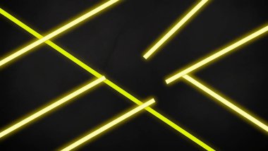 daha açık sarı. Siyah arkaplanda izole edilmiş sarı çizgi çizili yuvarlak vektör