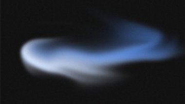 Koyu arkaplanda duman dalgaları, mavi beyaz soyut dalga deseni, kaba eğimli doku