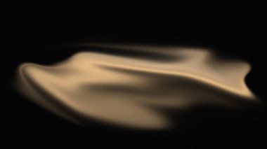 Siyah zemin üzerinde altın rengi olan saten gibi soyut tasarım