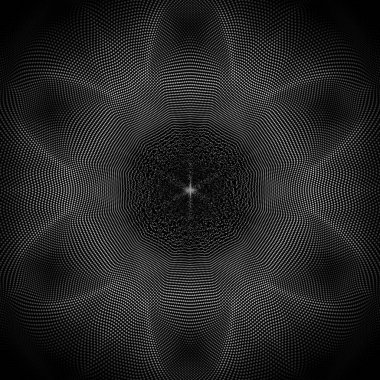 Dalga desen vektörü. Soyut dijital parçacıkların parladığı üç boyutlu arka plan. Teknoloji konsepti. Soyut arkaplan. Gelecekteki vektör illüstrasyonu.