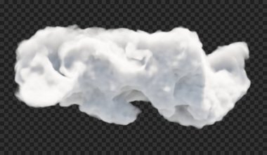 Şeffaf özel efekt sis veya duman ile dikkat çekiyor. Beyaz bulut vektör.
