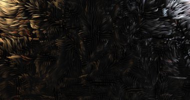 Renkli soyut doku Gradyan akışı ve 3 boyutlu yapı sıvı veya rüzgarın hareketini taklit eder. Canlı renkler, hacim dalgaları ve dijital gürültü derinlik ve dinamik hissi yaratır.