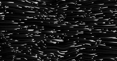 Dalga desen vektörü. Soyut dijital parçacıkların parladığı üç boyutlu arka plan. Teknoloji konsepti. Soyut arkaplan. Gelecekteki vektör illüstrasyonu.