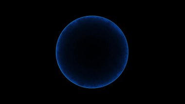 Soyut halka animasyonu. elektrik arka planı. halka halkası parlayan ışık efekti