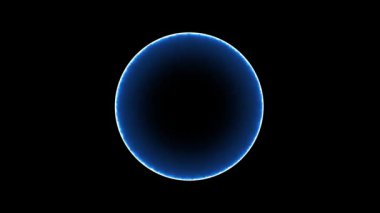 Soyut halka animasyonu. elektrik arka planı. halka halkası parlayan ışık efekti